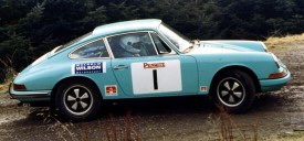 Co-driving for Geoff Crabtree in his Porsche 911 on the 1993 Lakeland Stages Rally ...